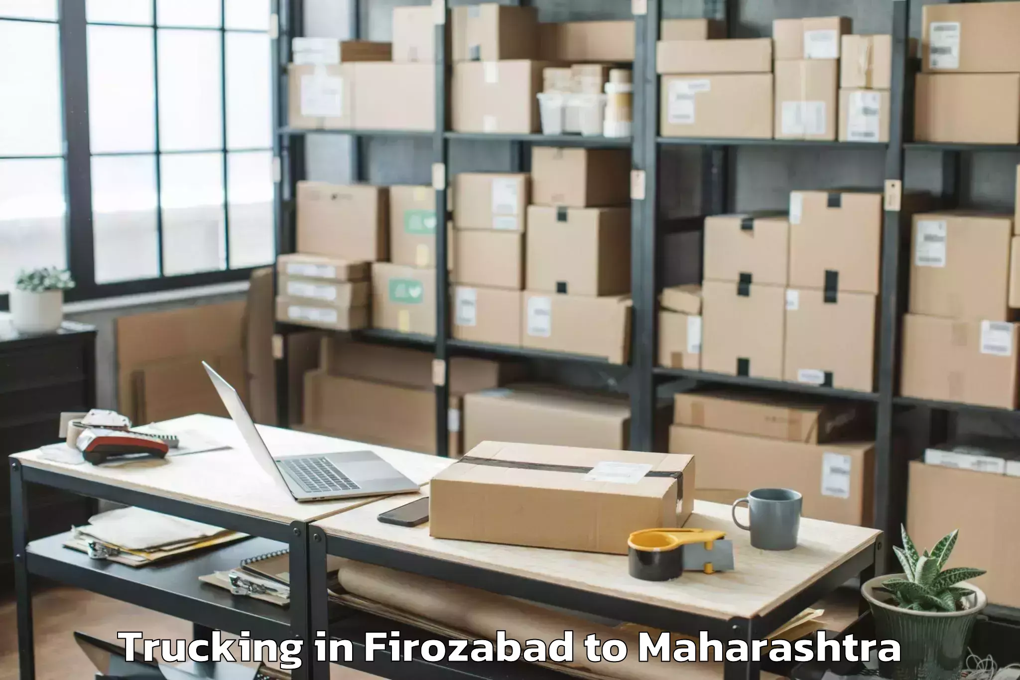 Affordable Firozabad to Shegaon Trucking